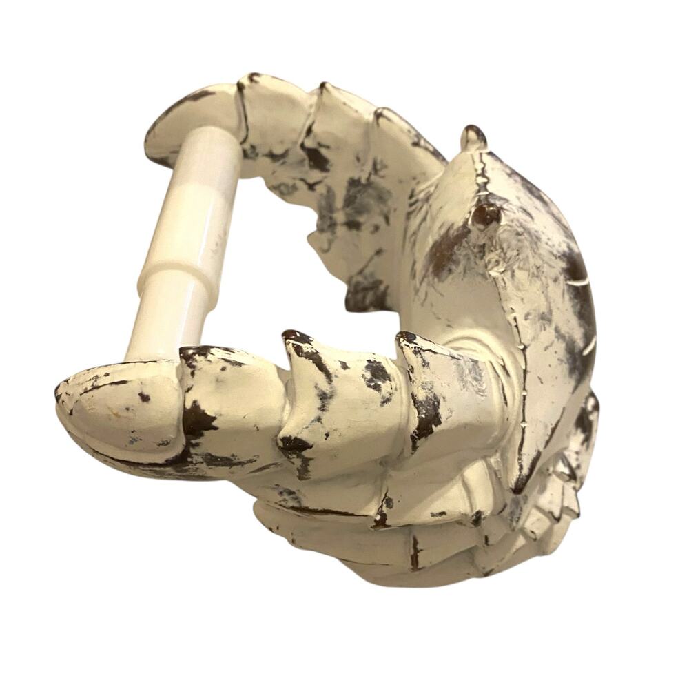 Crab Wall Mount Toilet Paper Roll Holder - Unique Decorative Rustic Nautical - Picture 5 of 13